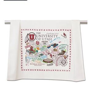 CatStudio Collegiate Collection University of Utah Utes Dish Towel Salt Lake